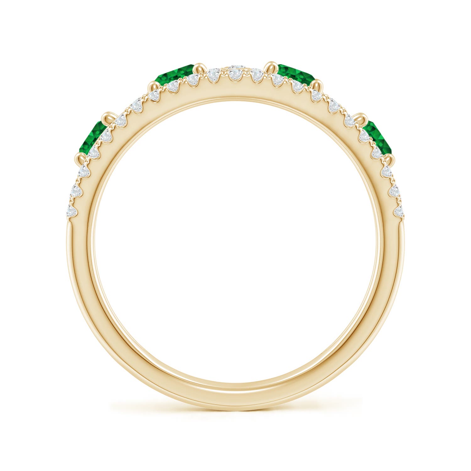 AAAA - Emerald / 1.28 CT / 14 KT Yellow Gold