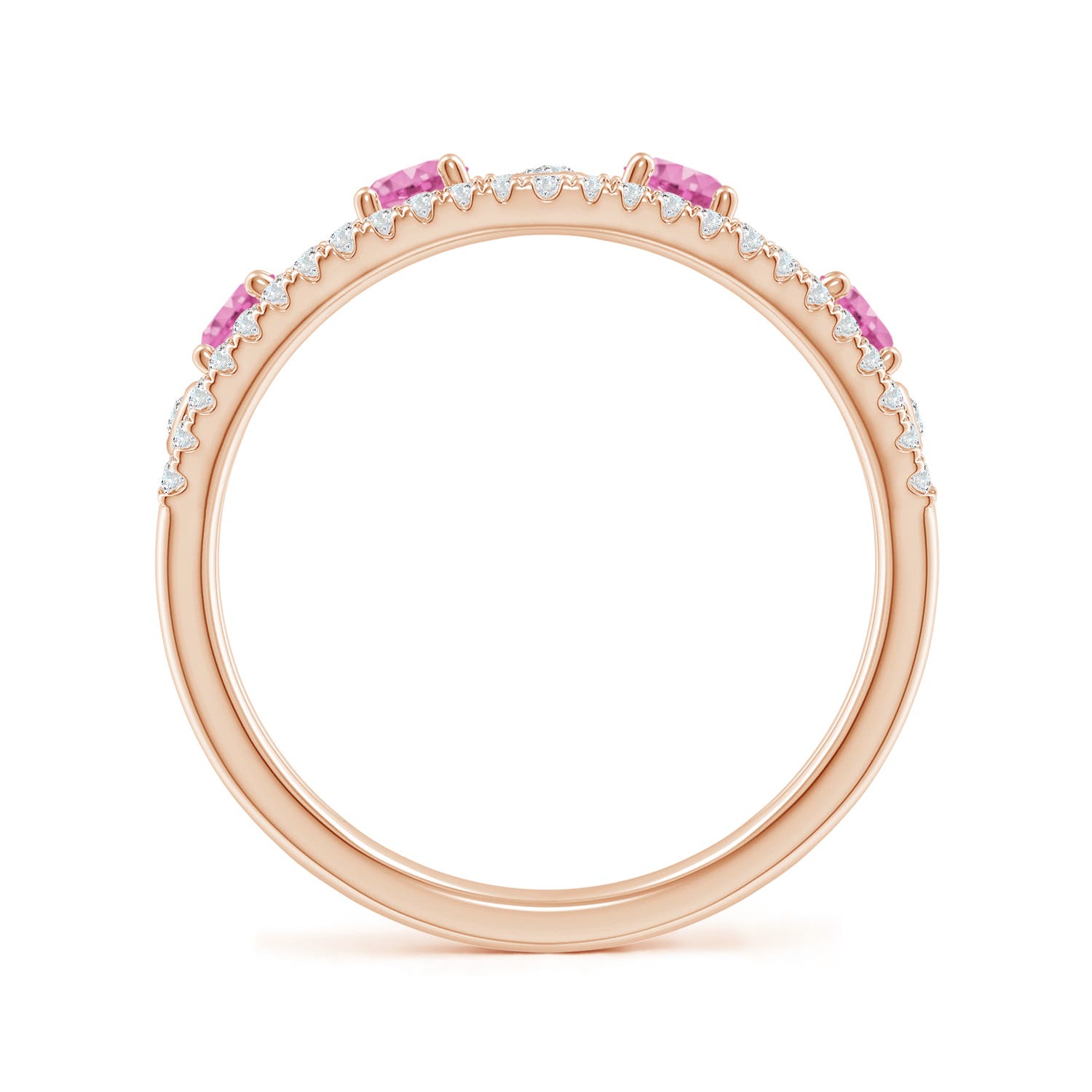 AA - Pink Sapphire / 0.84 CT / 14 KT Rose Gold