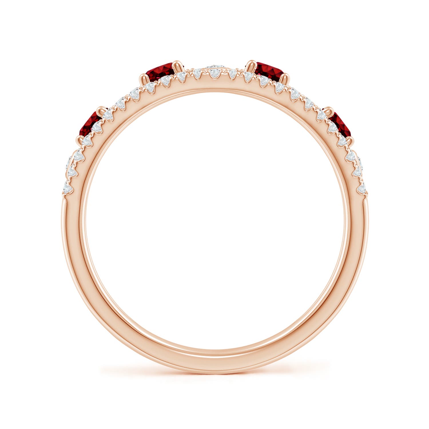 AAAA - Ruby / 0.88 CT / 14 KT Rose Gold