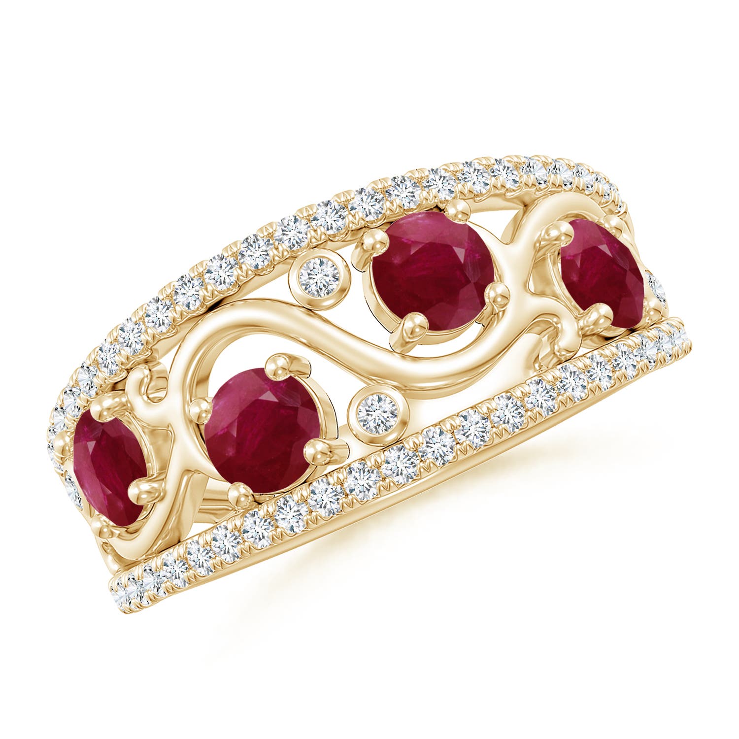 A - Ruby / 1.68 CT / 14 KT Yellow Gold