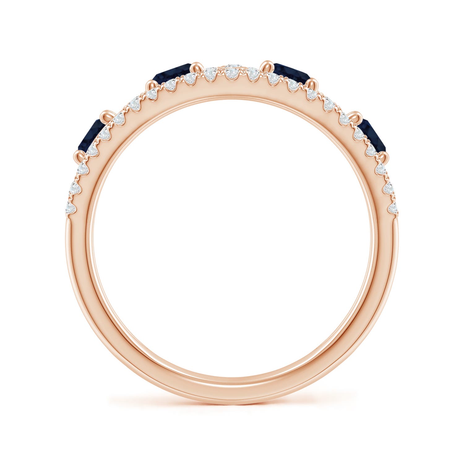 A - Blue Sapphire / 1.64 CT / 14 KT Rose Gold