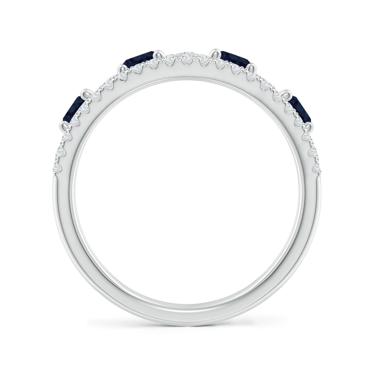 A - Blue Sapphire / 1.64 CT / 14 KT White Gold