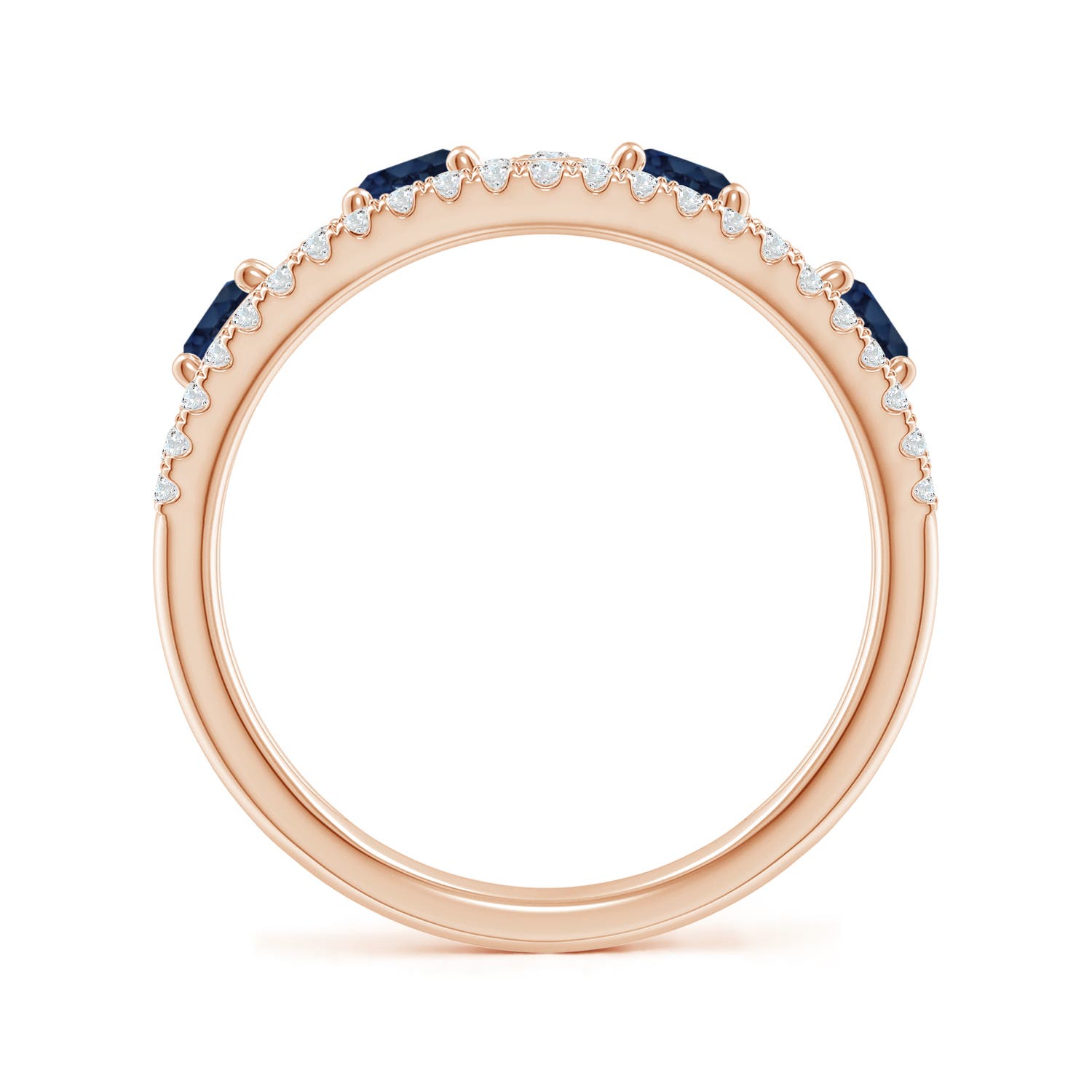 AA - Blue Sapphire / 1.64 CT / 14 KT Rose Gold