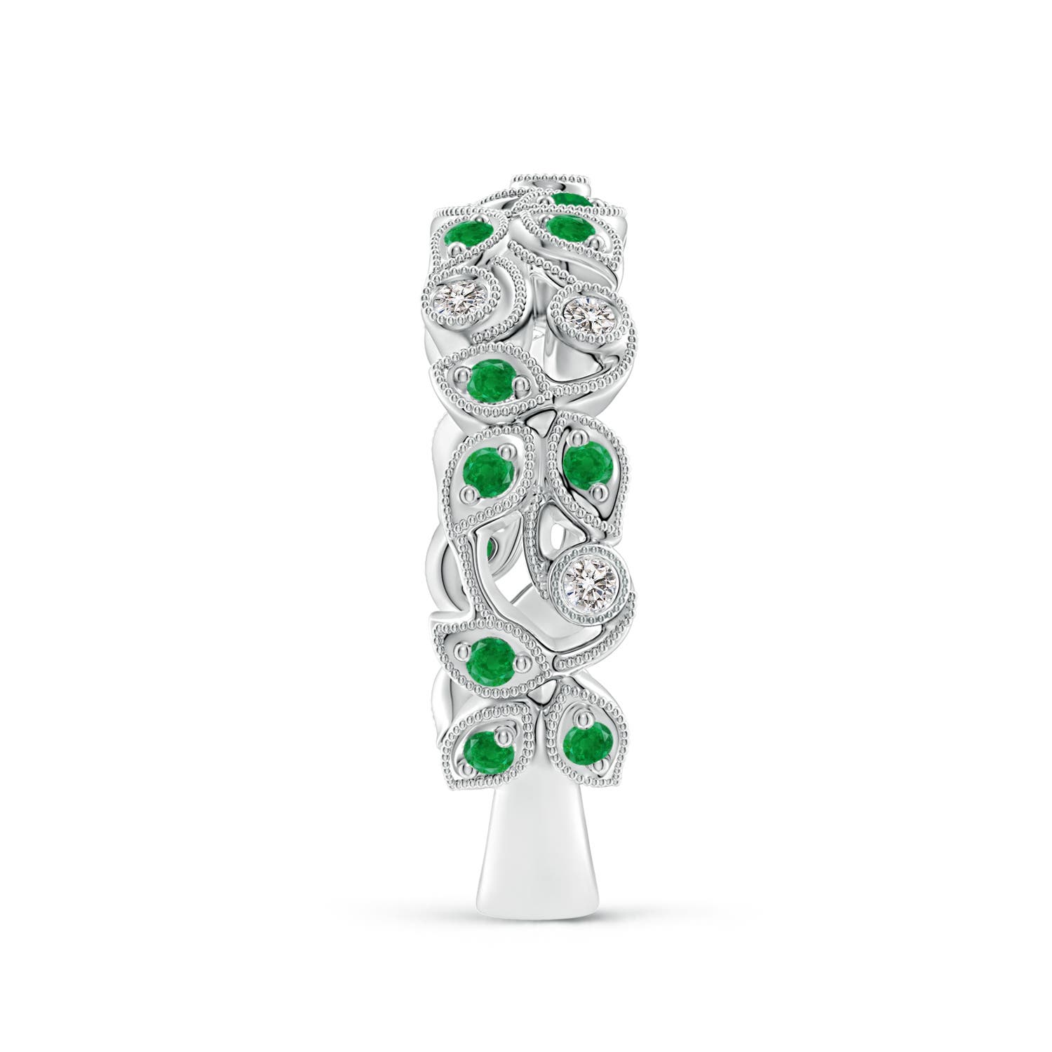 AA - Emerald / 0.33 CT / 14 KT White Gold