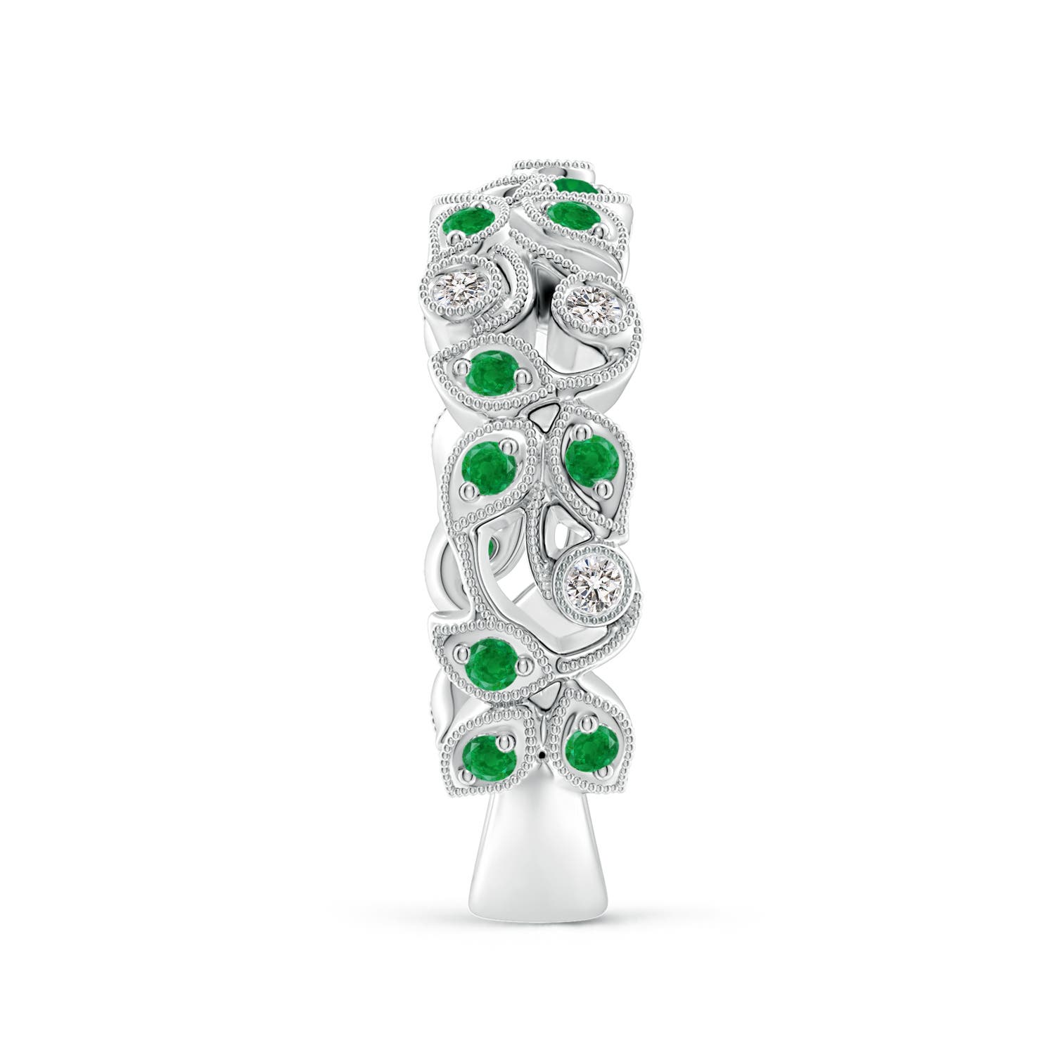 AA - Emerald / 0.41 CT / 14 KT White Gold