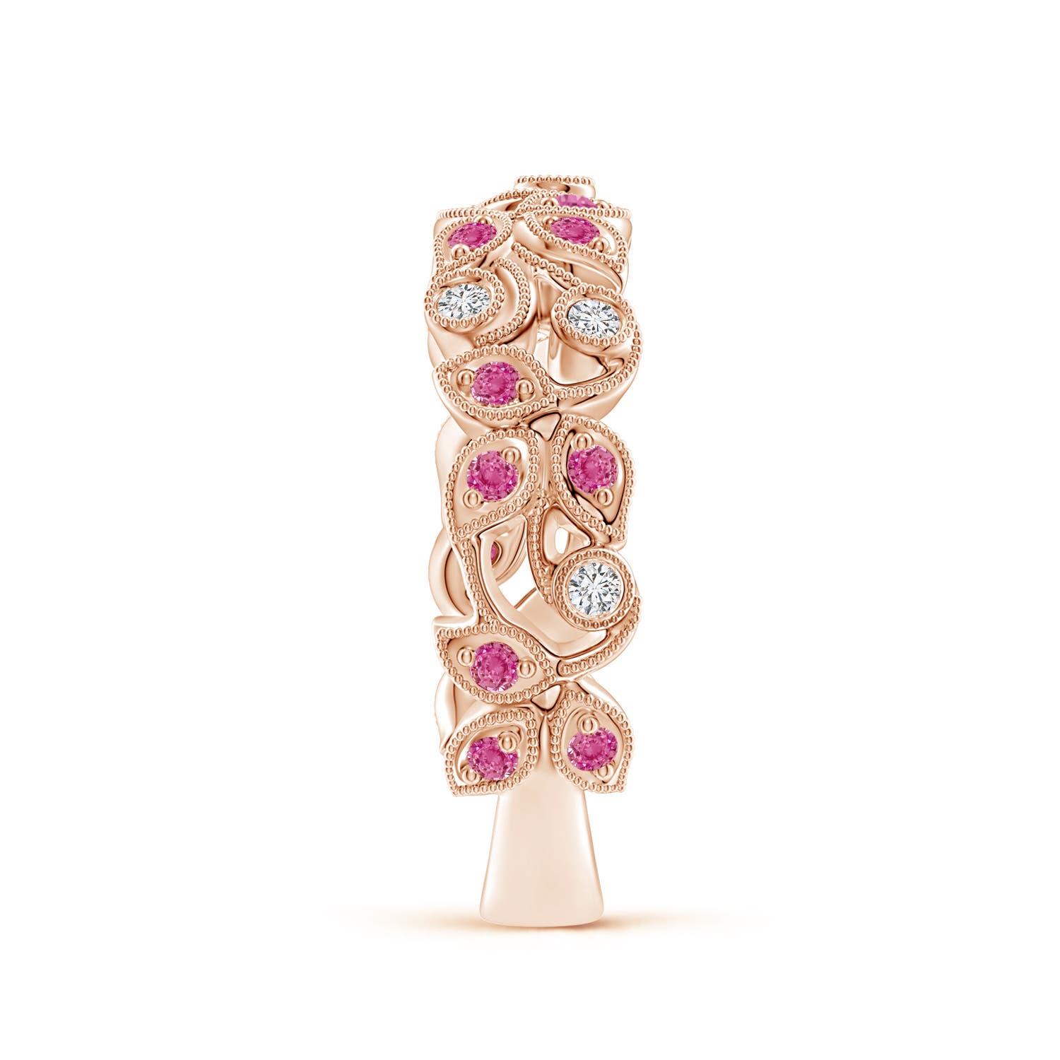 AAA - Pink Sapphire / 0.28 CT / 14 KT Rose Gold