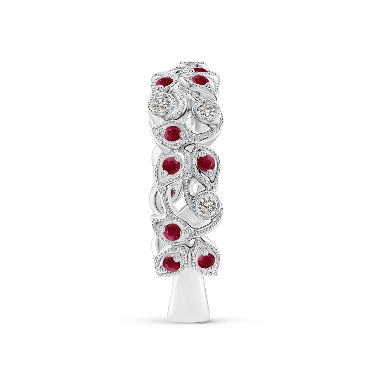 A - Ruby / 0.33 CT / 14 KT White Gold