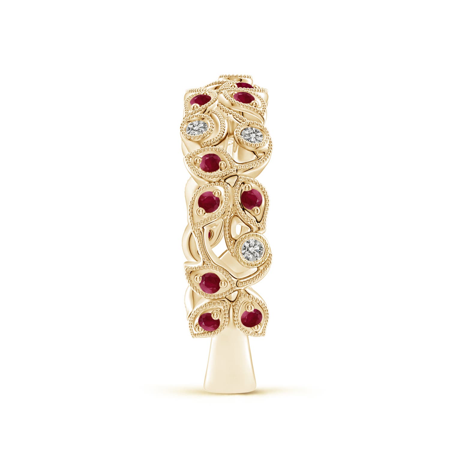 A - Ruby / 0.33 CT / 14 KT Yellow Gold