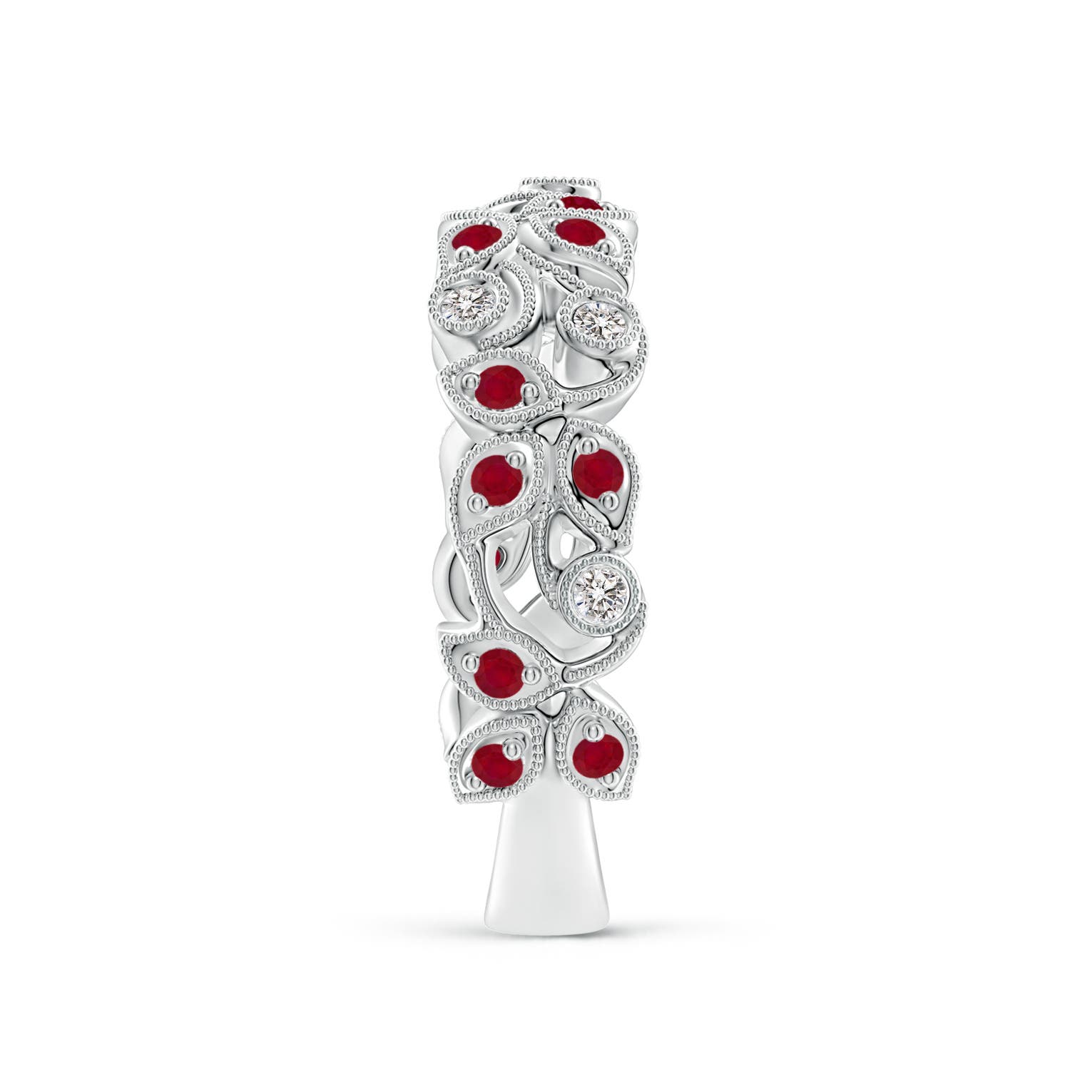 AA - Ruby / 0.33 CT / 14 KT White Gold