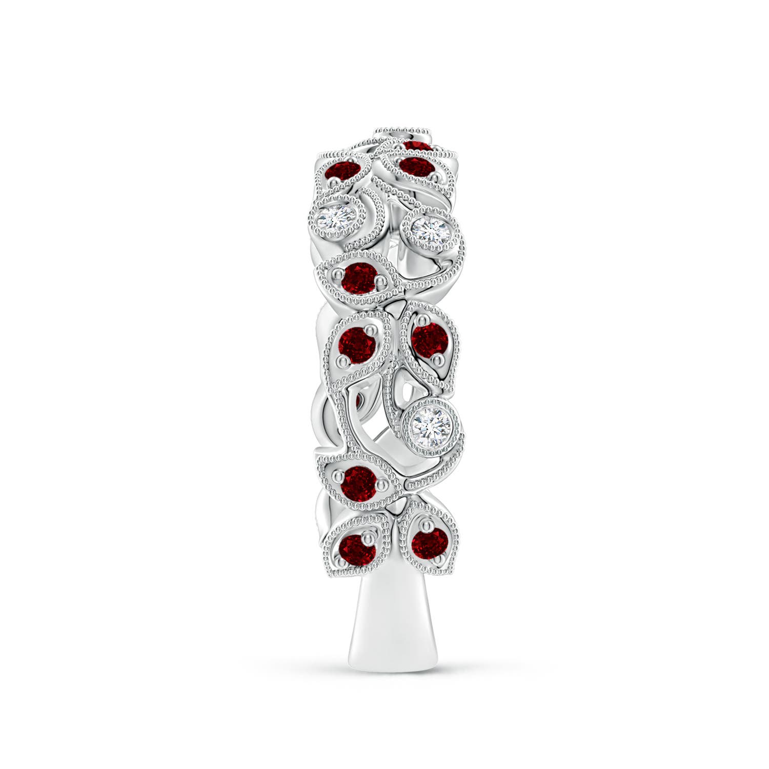 AAAA - Ruby / 0.33 CT / 14 KT White Gold