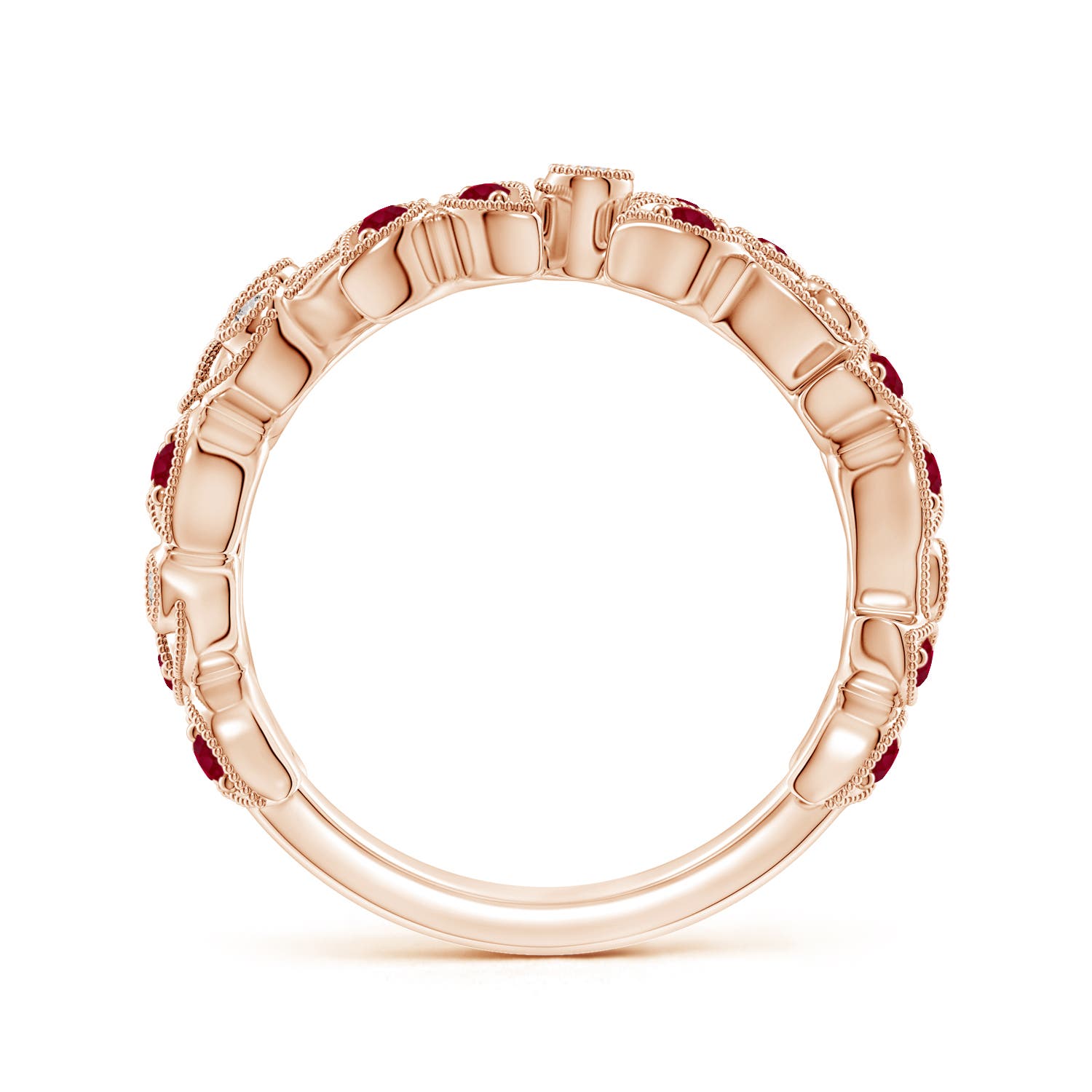 AA - Ruby / 0.62 CT / 14 KT Rose Gold