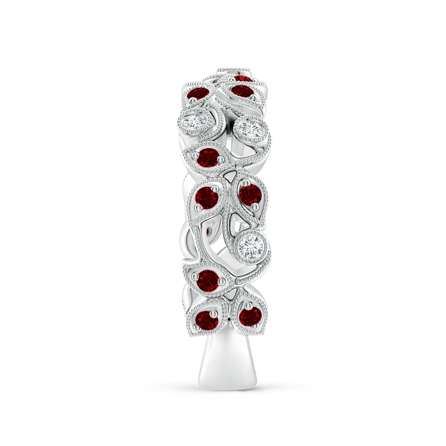 AAAA - Ruby / 0.62 CT / 14 KT White Gold