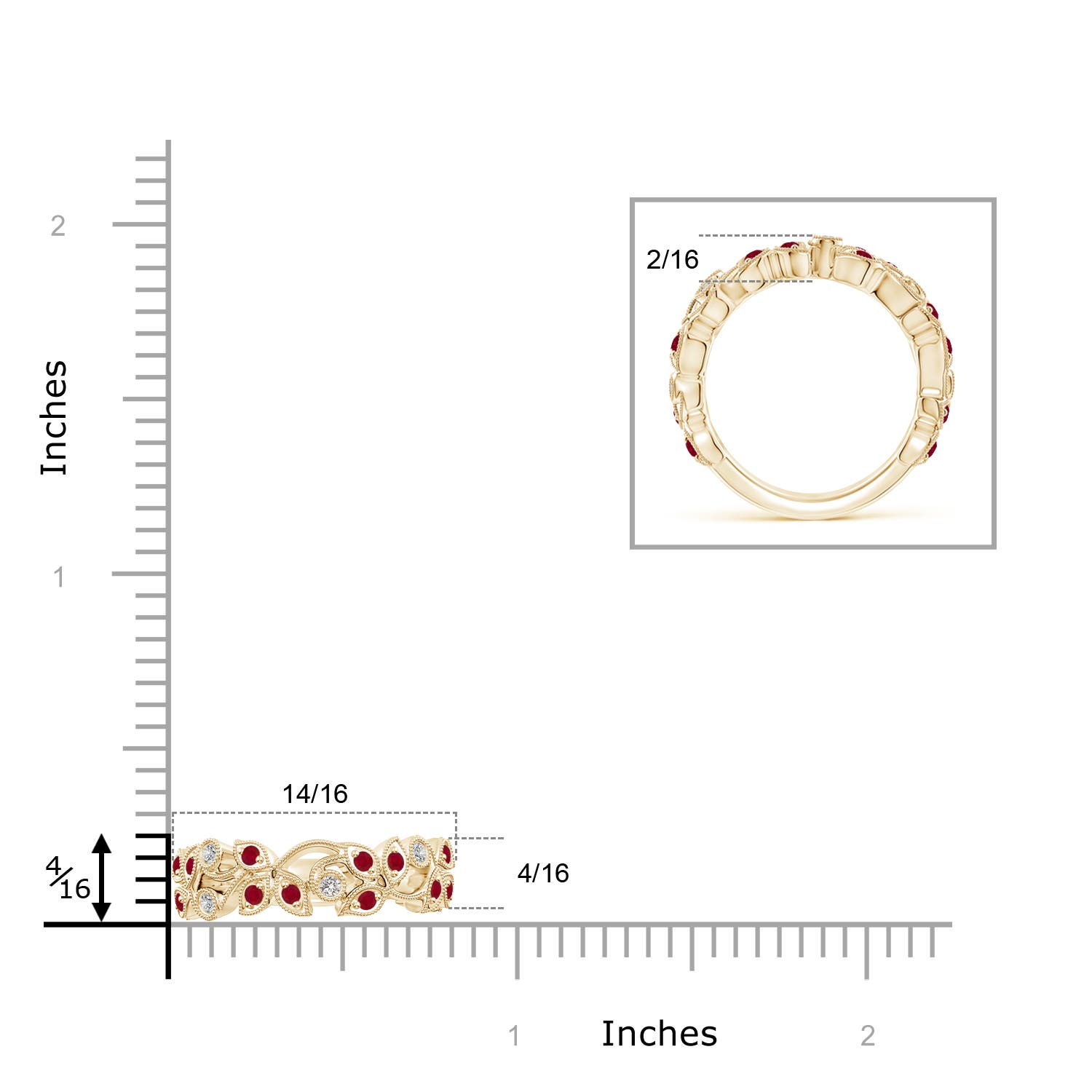 AA - Ruby / 0.83 CT / 14 KT Yellow Gold