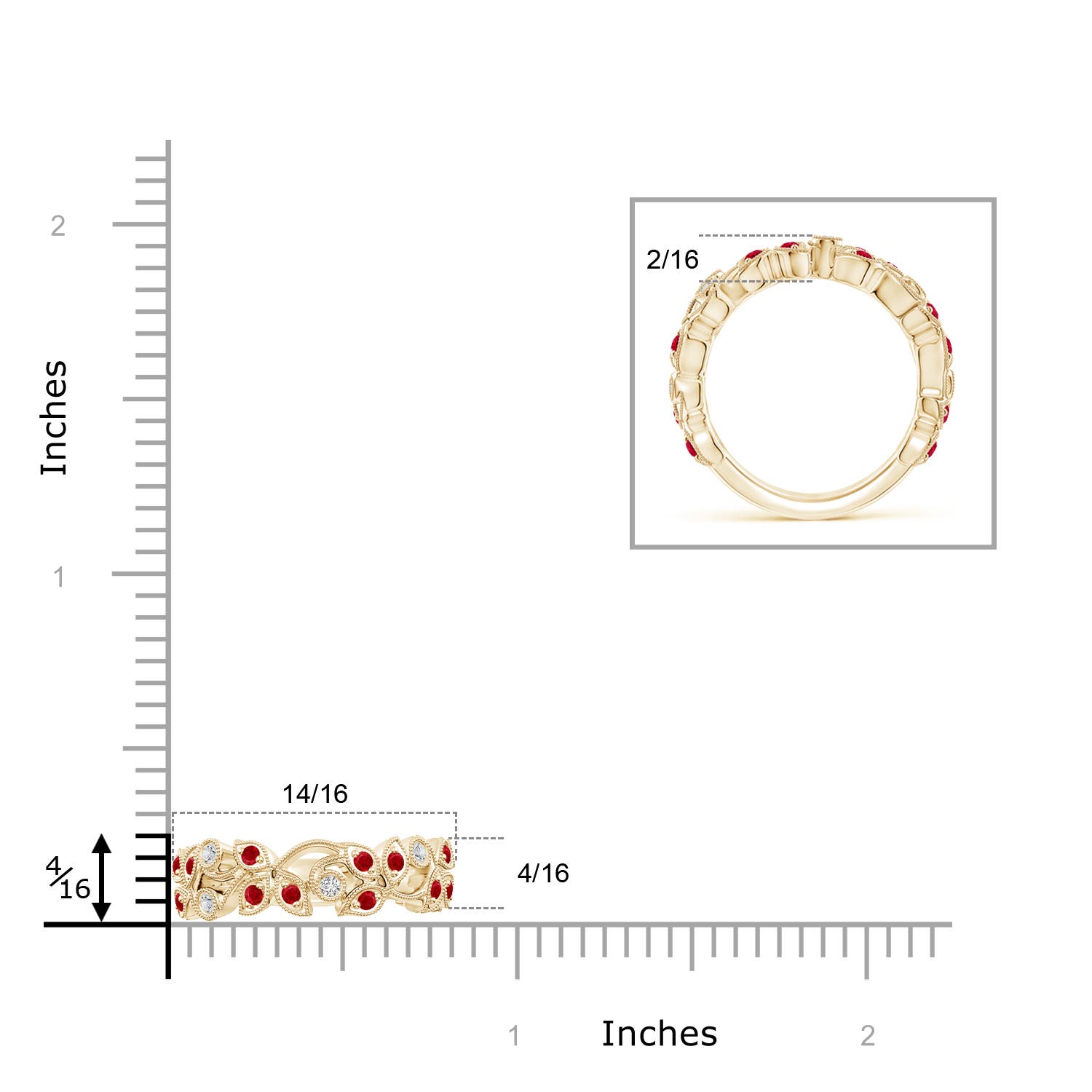 AAA - Ruby / 0.83 CT / 14 KT Yellow Gold