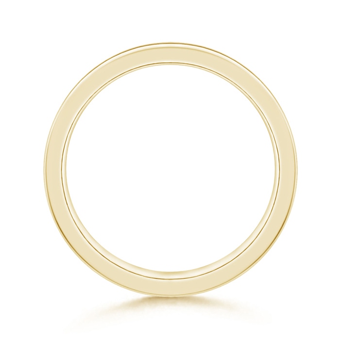 7 40 Classic Flat Comfort Fit Wedding Band with Parallel Grooved in Yellow Gold Product Image