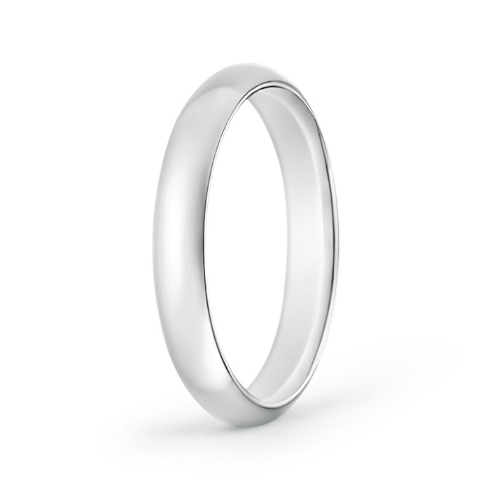 4 100 High Dome Classic Comfort Fit Wedding Band in P950 Platinum
