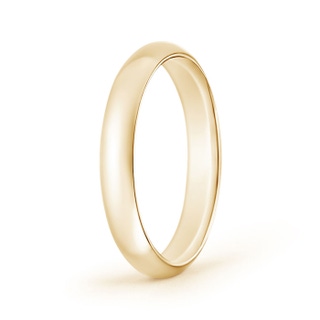 4 100 High Dome Classic Comfort Fit Wedding Band in Yellow Gold