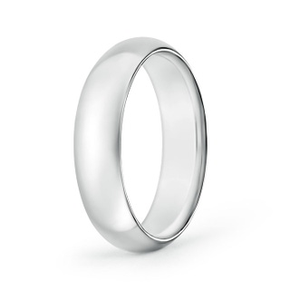 6 100 High Dome Classic Comfort Fit Wedding Band in P950 Platinum