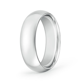 7 100 High Dome Classic Comfort Fit Wedding Band in P950 Platinum