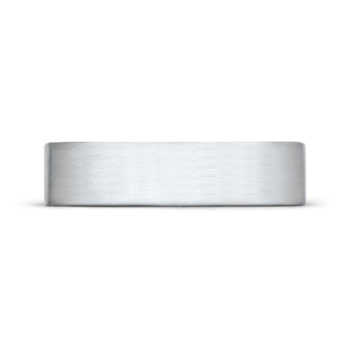 6 100 Satin Finish Flat Surface Classic Wedding Band in P950 Platinum - side 199