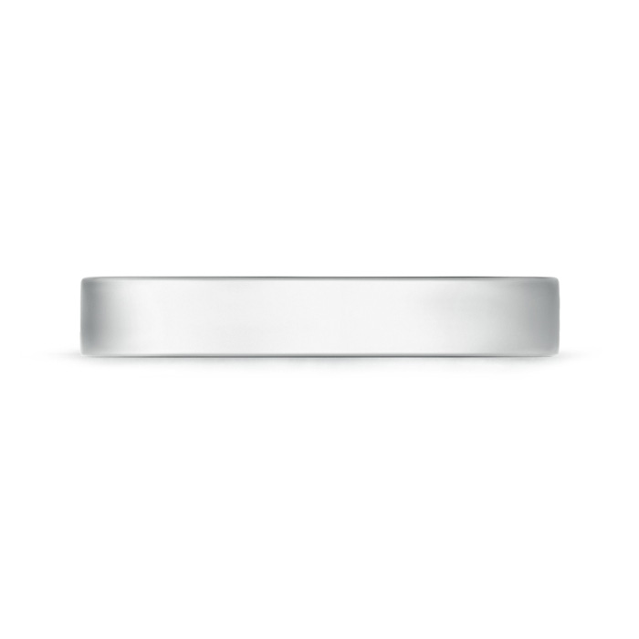 4 100 High Polished Flat Surface Classic Wedding Band in P950 Platinum - side 199