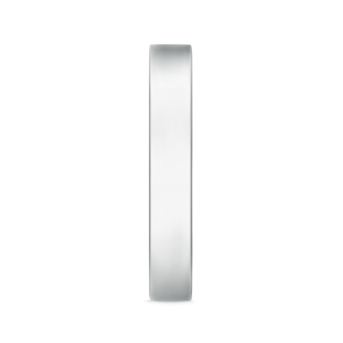 4 100 High Polished Flat Surface Classic Wedding Band in P950 Platinum side 299