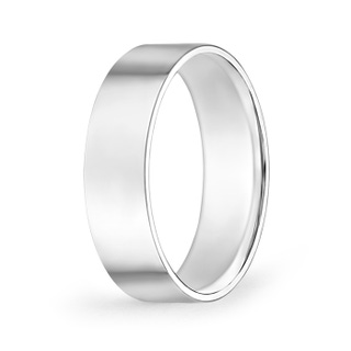 6 100 High Polished Flat Surface Classic Wedding Band in P950 Platinum