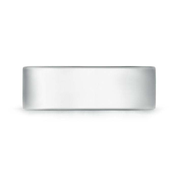 8 115 High Polished Flat Surface Classic Wedding Band in P950 Platinum Side-1