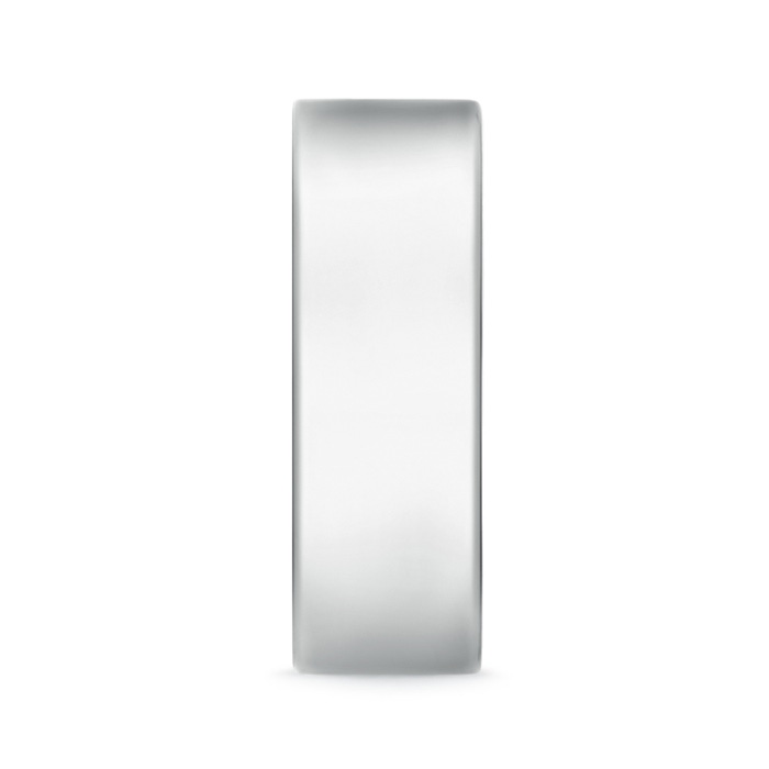 8 115 High Polished Flat Surface Classic Wedding Band in P950 Platinum side 299