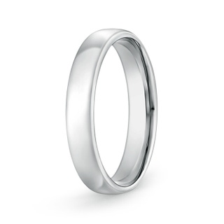 4.5 100 High Polished Low Dome Comfort Fit Wedding Band in P950 Platinum