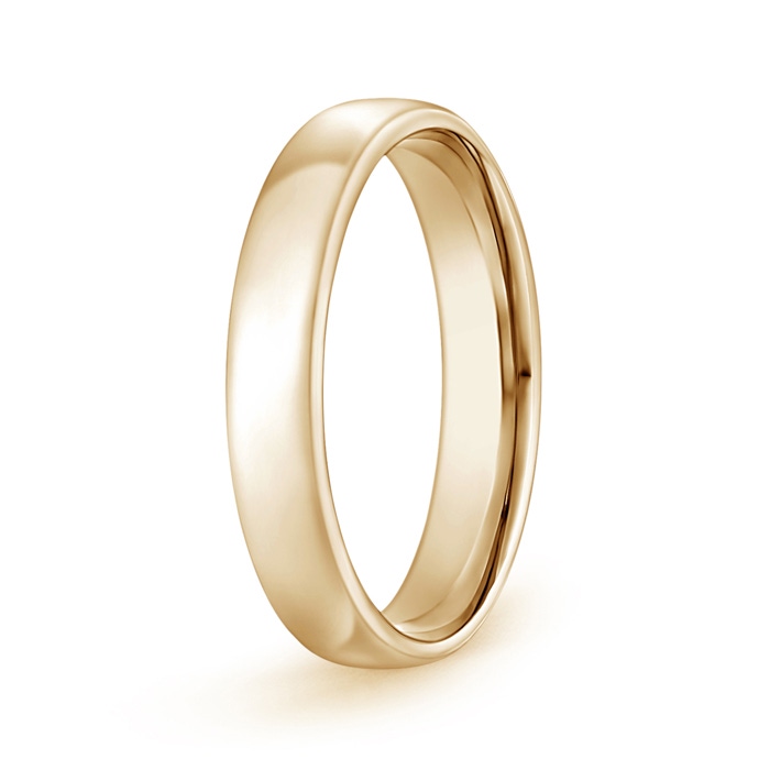 4.5 100 High Polished Low Dome Comfort Fit Wedding Band in Yellow Gold