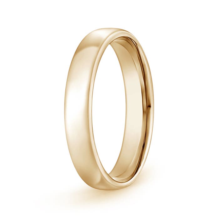 4.5 110 High Polished Low Dome Comfort Fit Wedding Band in Yellow Gold