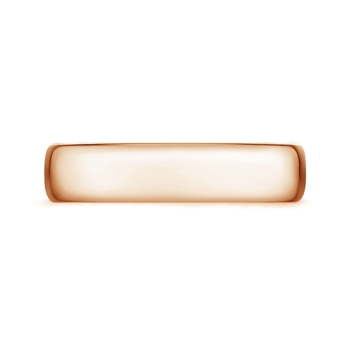 5.5 100 High Polished Low Dome Comfort Fit Wedding Band in Rose Gold product image