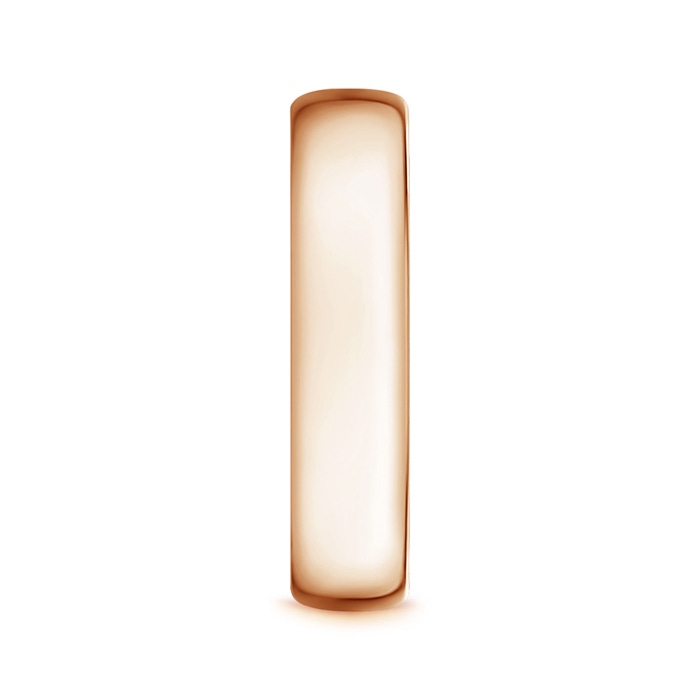 5.5 100 High Polished Low Dome Comfort Fit Wedding Band in Rose Gold product image