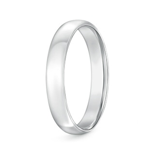 4 100 Classic Comfort Fit Plain Wedding Band for Him in 9K White Gold