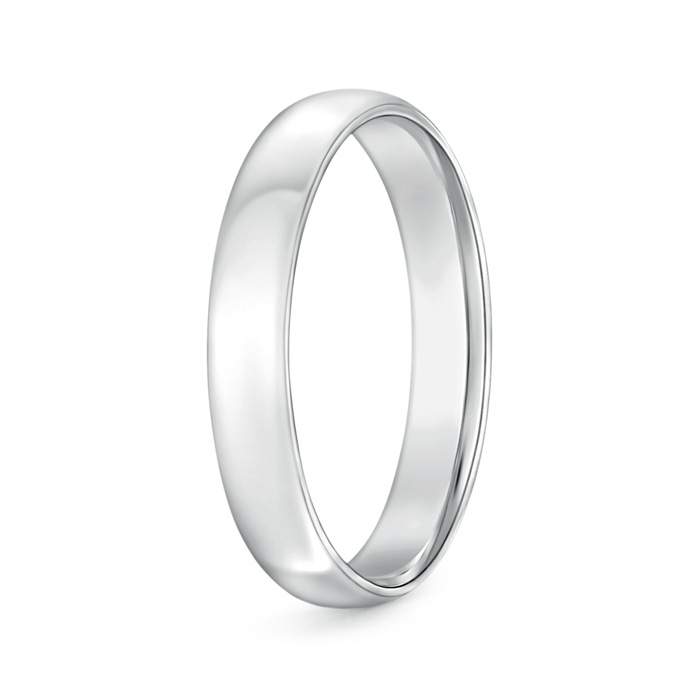 4 100 Classic Comfort Fit Plain Wedding Band for Him in P950 Platinum