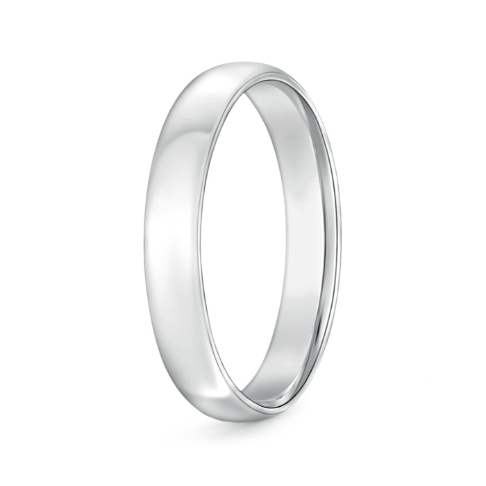 4 100 Classic Comfort Fit Plain Wedding Band for Him in P950 Platinum 