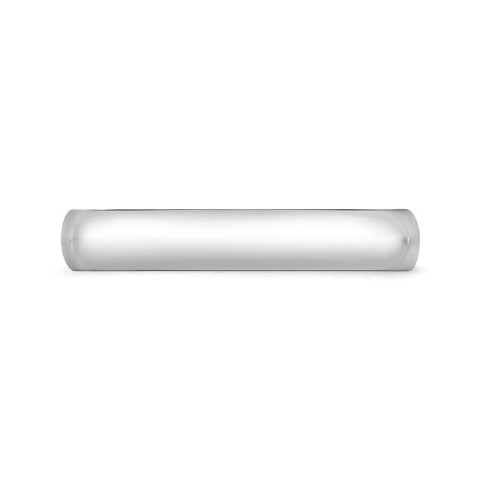 4 100 Classic Comfort Fit Plain Wedding Band for Him in P950 Platinum