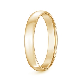 4 105 Classic Comfort Fit Plain Wedding Band for Him in Yellow Gold