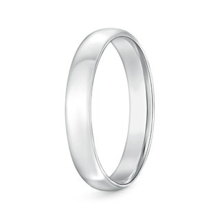 4 110 Classic Comfort Fit Plain Wedding Band for Him in 9K White Gold