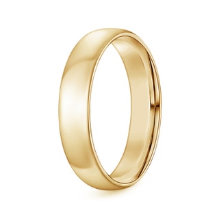 5 110 Classic Comfort Fit Plain Wedding Band for Him in Yellow Gold