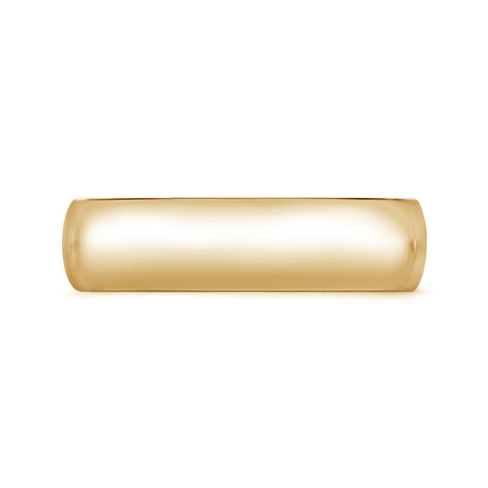 6 100 Classic Comfort Fit Plain Wedding Band for Him in Yellow Gold Product Image