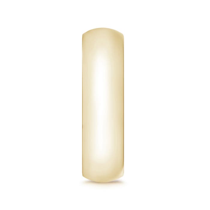 6 105 High Polished Domed Men's Comfort Fit Wedding Band in Yellow Gold - side 2