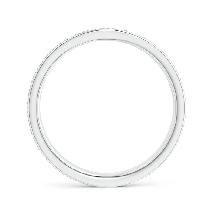 7.05 60 Satin Finish Rope Edged Comfort-Fit Men's Wedding Band in Two Tone in White Gold Yellow Gold - side 199