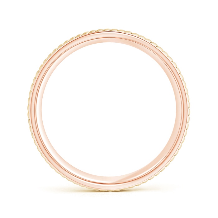 8 100 Center Braided Coil Comfort-Fit Men's Wedding Band in Tri Color in Rose Gold Yellow Gold White Gold product image