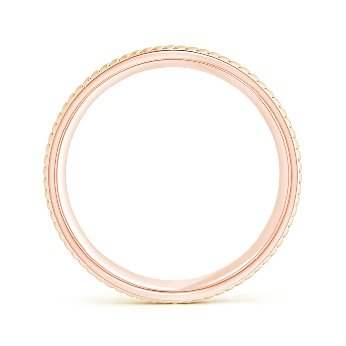 8 120 Centre Braided Coil Comfort-Fit Men's Wedding Band in Tri Colour in Rose Gold Yellow Gold White Gold Product Image