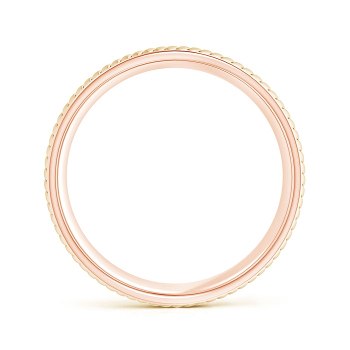 8 95 Centre Braided Coil Comfort-Fit Men's Wedding Band in Tri Colour in Rose Gold Yellow Gold White Gold - side 199