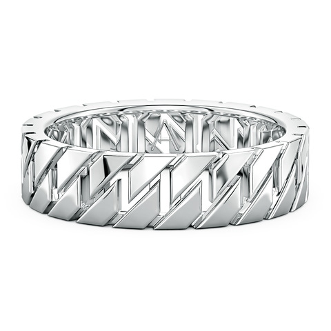 6.1 100 Men's Octagon-Shaped Link Band in S999 Silver