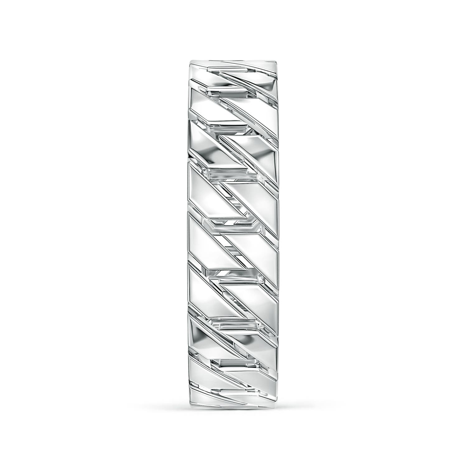 6.1 100 Men's Octagon-Shaped Link Band in S999 Silver - side 6