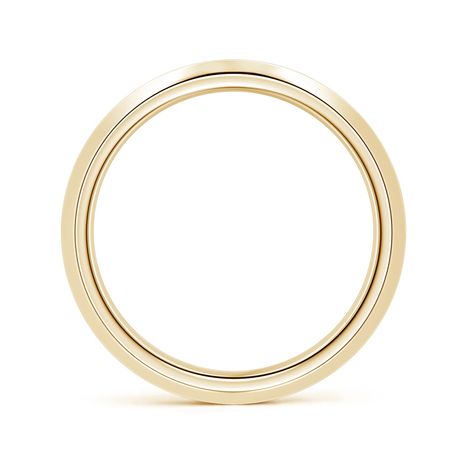 6 Men’s Beveled Edge Band in Yellow Gold
